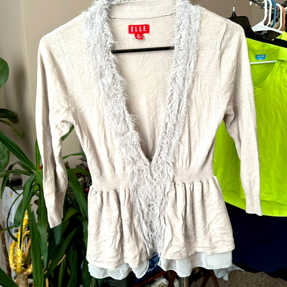 Elle gray cardigan